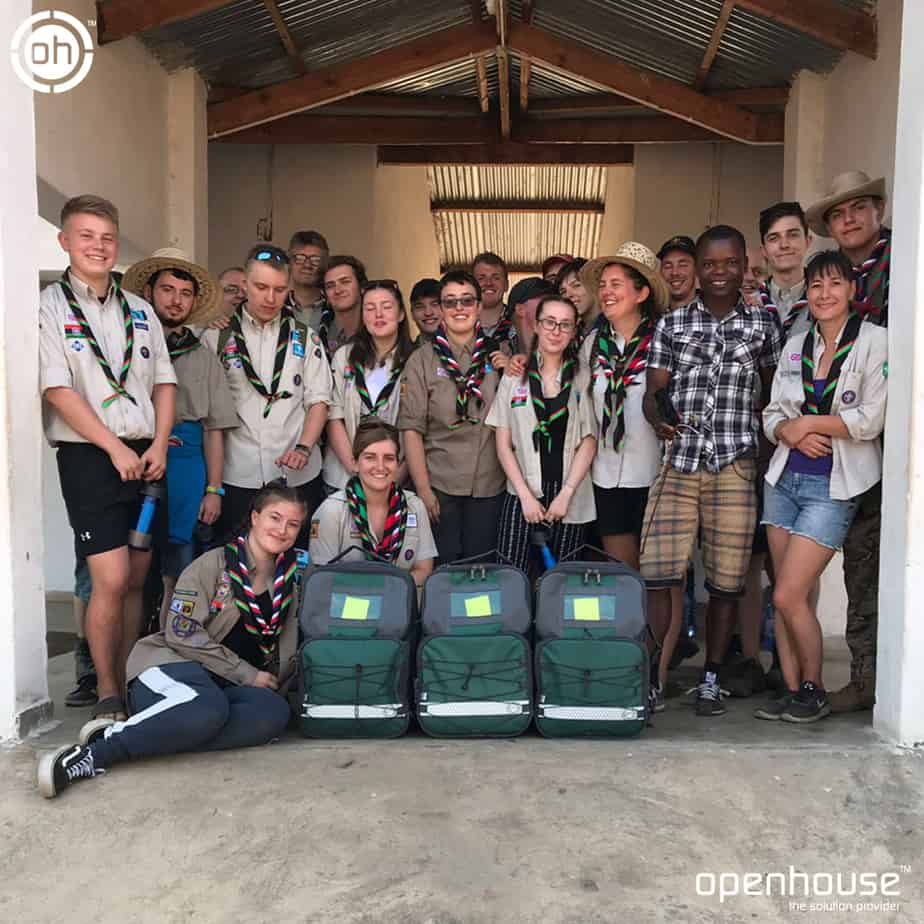 Scouts Bags in use